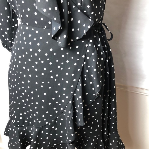 NWT Jack by BB Dakota one sleeve polka dot dress - Picture 4 of 8
